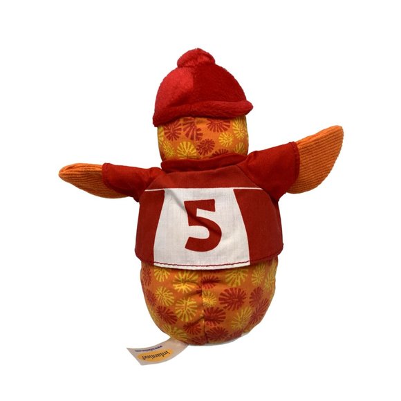 Infantino Plush Stuffed Animal Toy Doll Penguin Red White Orange 8 in Tall - Picture 2 of 5